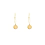 Mini round yellow gold hoop earrings - Bohm Paris