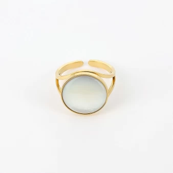 Akilah gold steel ring - Zag bijoux