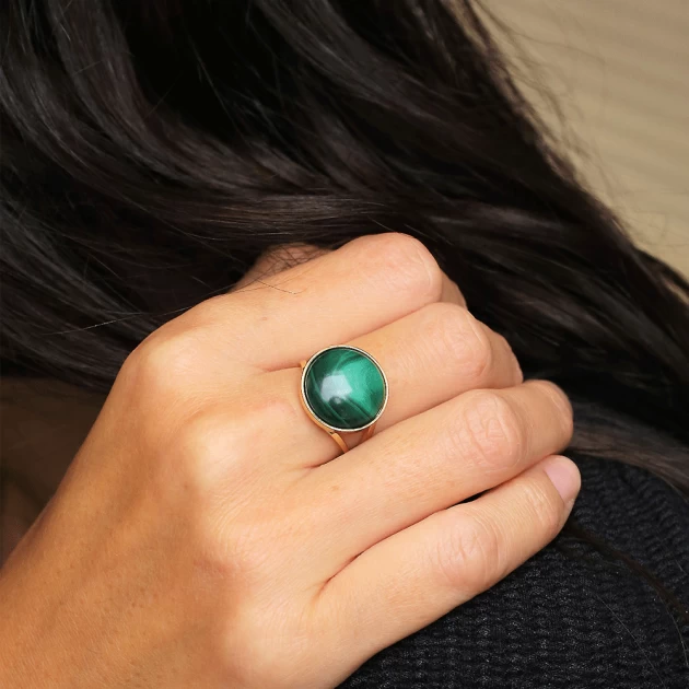 Akilah gold steel ring - Zag bijoux