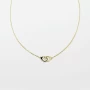 Gold Cuff necklace in stainless steel - Zag bijoux