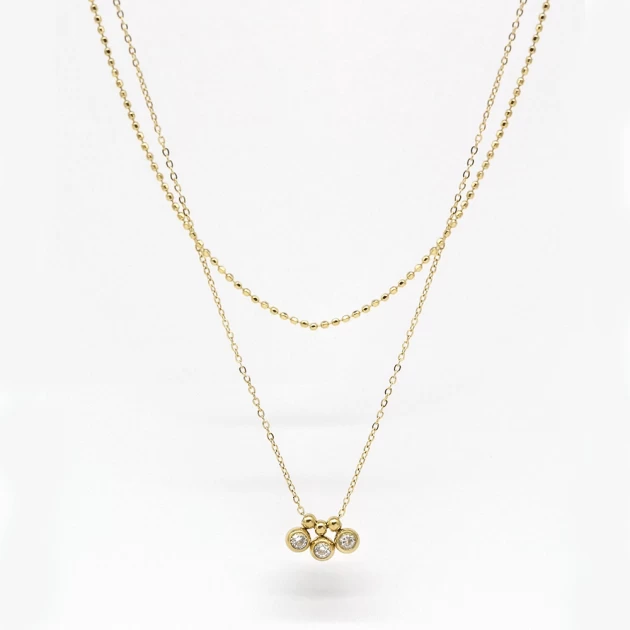 Alta gold necklace in...