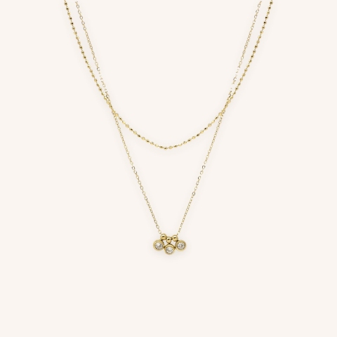 Collier doré Alta en acier inoxydable - Zag bijoux