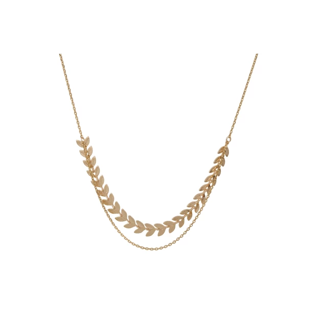 Gold-plated Epi necklace -...