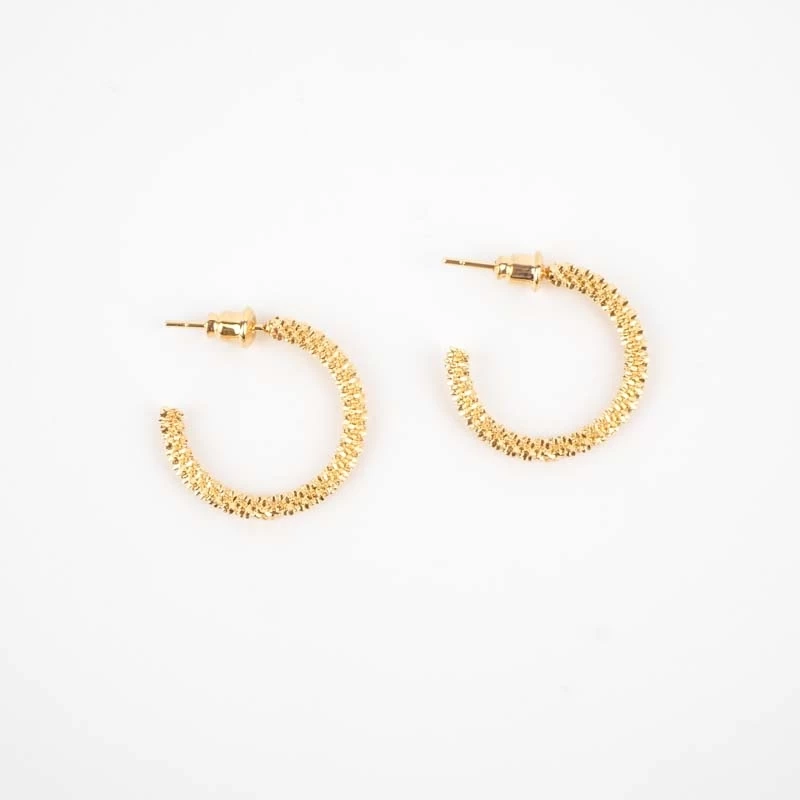 Gold-plated Herisson hoop earrings - By164 Paris