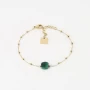 Bracelet Anty vert acier or - Zag Bijoux