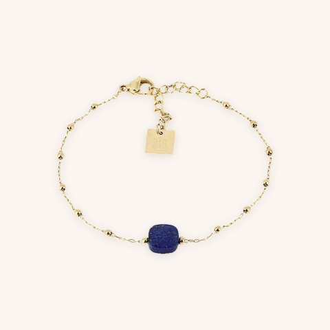 Bracelet Anty bleu acier or - Zag Bijoux