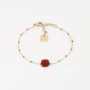 Bracelet Anty rouge acier or - Zag Bijoux