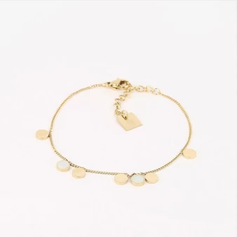 Pastilles pearly silver bracelet - Zag Bijoux
