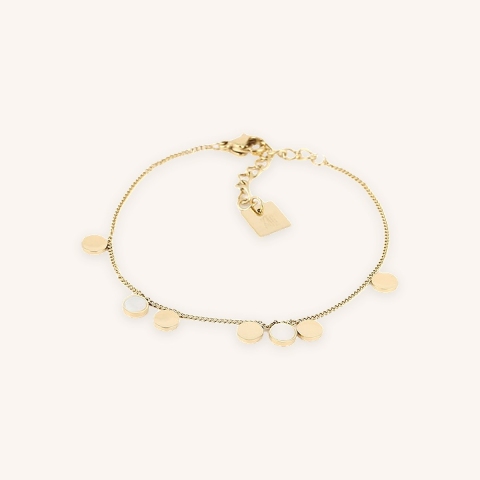 Pastilles pearly silver bracelet - Zag Bijoux
