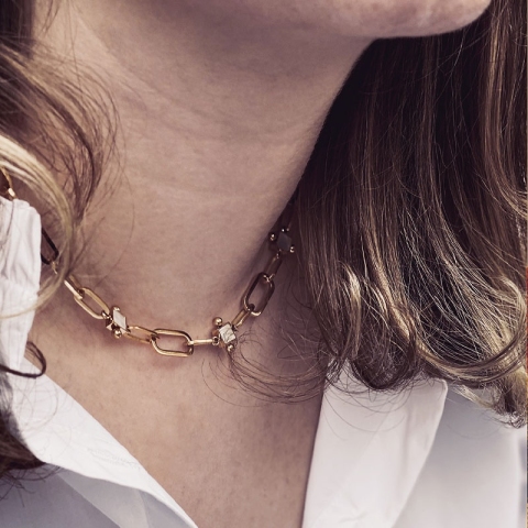 Milady gold necklace - Zag Bijoux