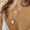 Pastille pearly gold necklace - Zag Bijoux