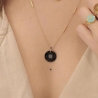 Collier oeil en acier jaune - Zag Bijoux