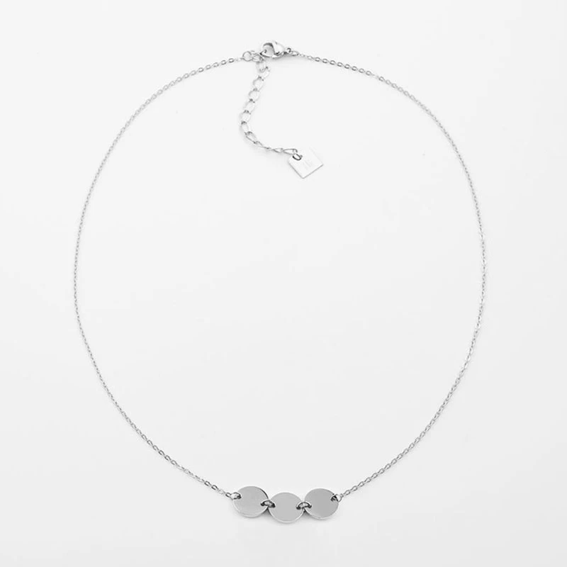 Pastilles silver necklace - Zag Bijoux