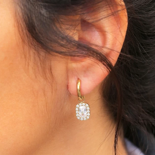Boucles d’oreilles Nikki acier doré - Zag bijoux