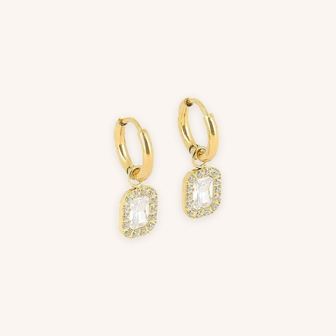 Nikki gold steel earrings - Zag bijoux