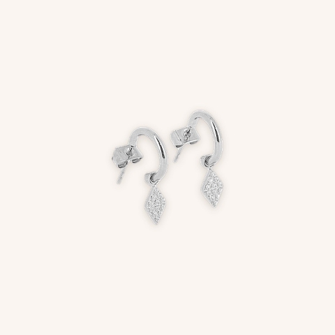 Melina silver hoop earrings - Zag Bijoux