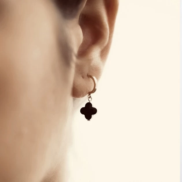 Boucles d’oreilles Velasquez vertes dorées - Zag Bijoux