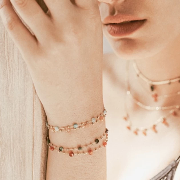 Zoé bracelet in gold steel - Zag Bijoux