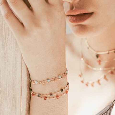 Bracelet Zoé en acier doré - Zag Bijoux