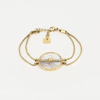 Bracelet Constance en acier doré - Zag Bijoux