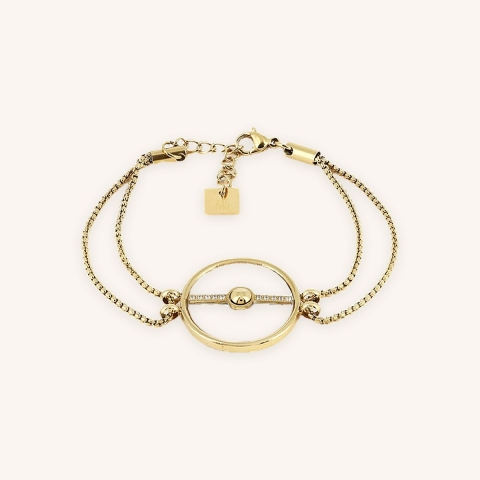 Bracelet Constance en acier doré - Zag Bijoux