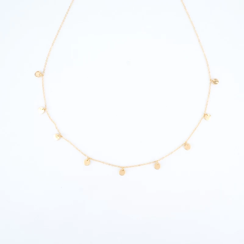 Pastille necklace in gold stainless steel - Zag bijoux