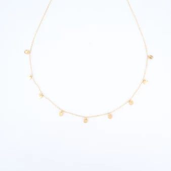 Pastille necklace in gold...