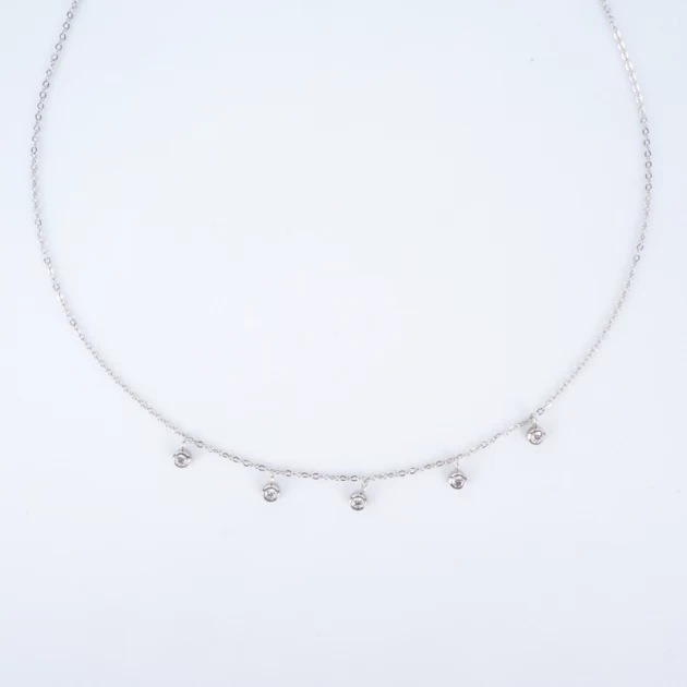 Ava necklace in stainless...