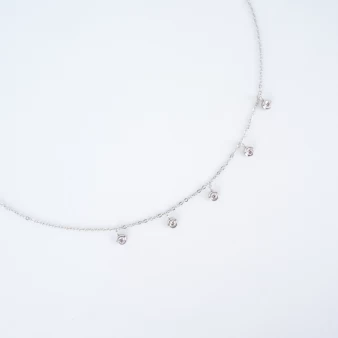 Ava necklace in stainless steel - Zag bijoux