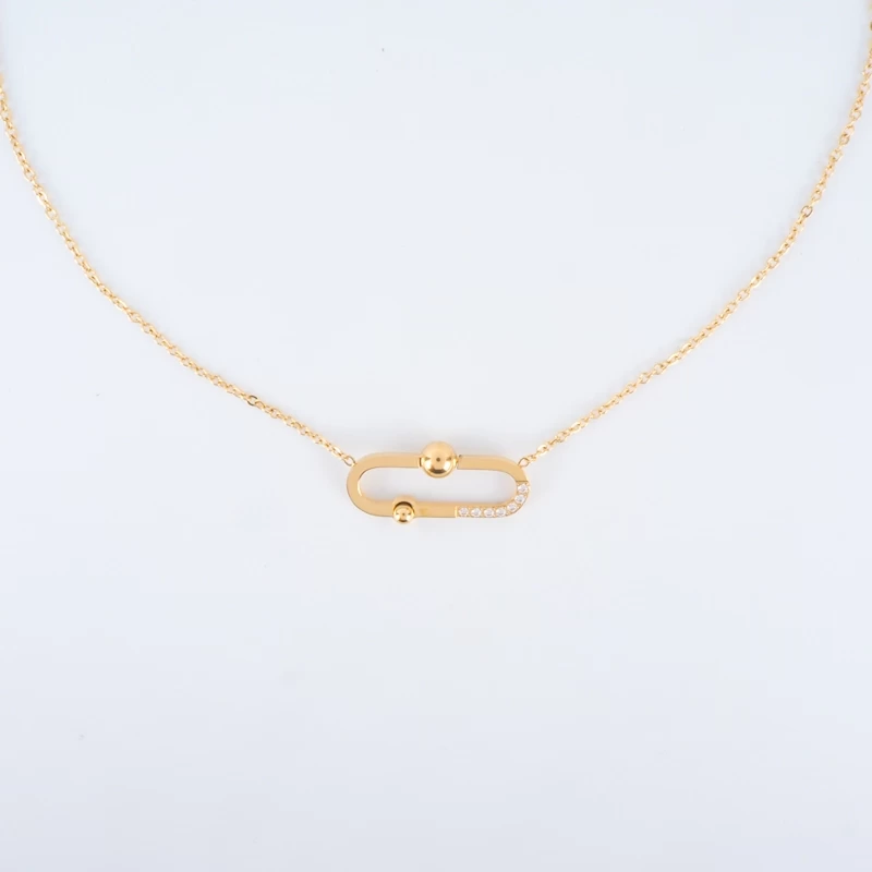 Ellie necklace in gold steel - Zag bijoux