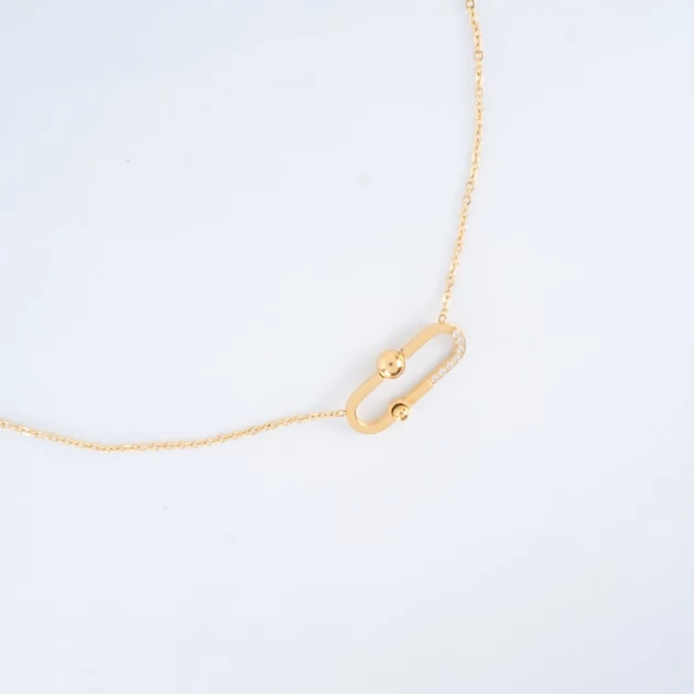 Ellie necklace in gold steel - Zag bijoux