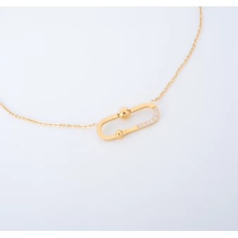 Ellie necklace in gold steel - Zag bijoux