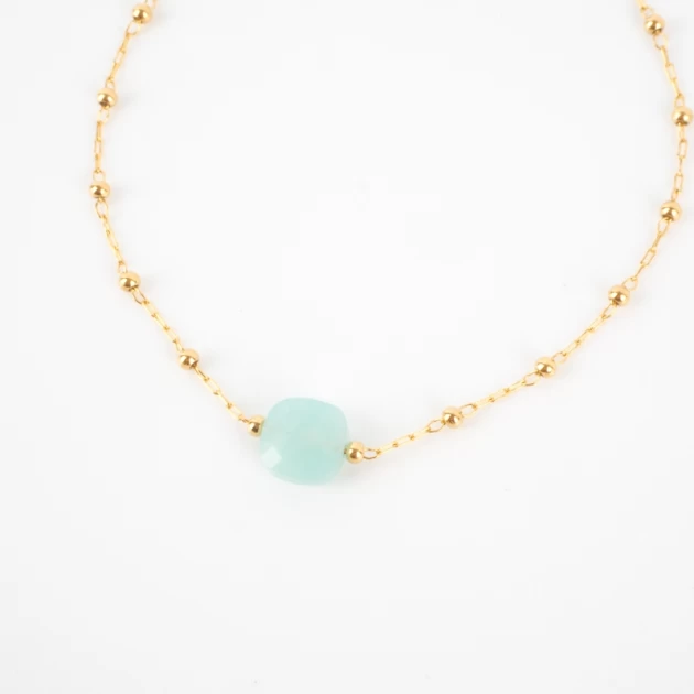 Anty amazonite steel gold...