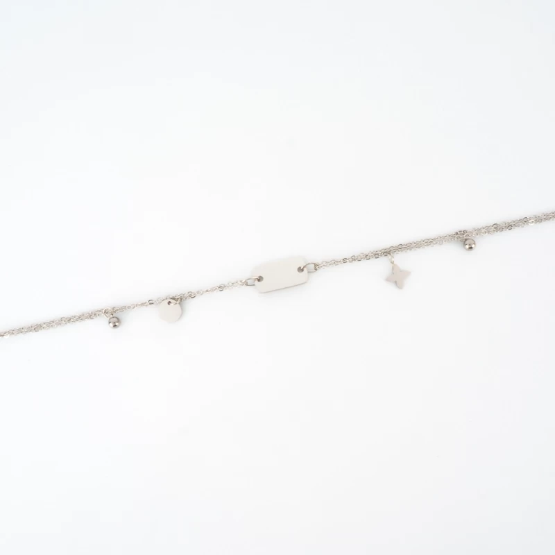 Steel chain charm bracelet - Zag Bijoux