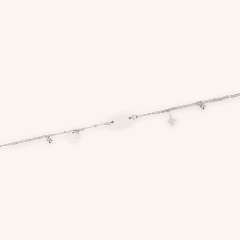 Steel chain charm bracelet - Zag Bijoux