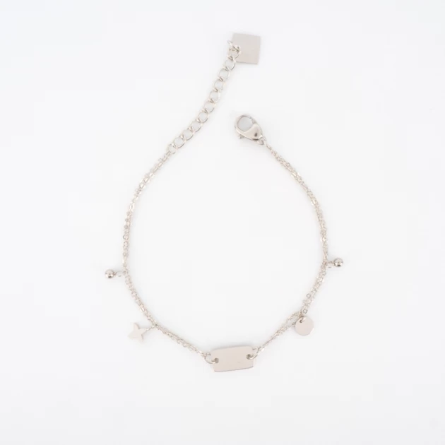 Steel chain charm bracelet - Zag Bijoux