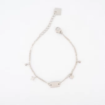 Steel chain charm bracelet - Zag Bijoux