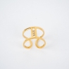 Zuzanna adjustable ring in gold stainless steel - Zag bijoux