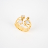 Janelle mother-of-pearl ring in gold stainless steel - Zag bijoux