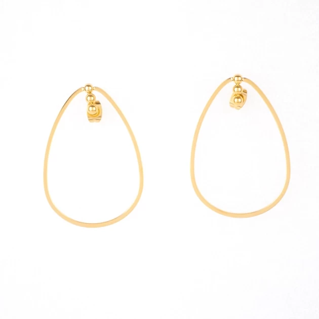 Annalena gold hoop earrings...