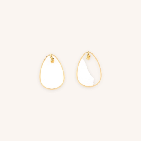 Boucles d'oreilles Annalena dorées en acier - Zag Bijoux