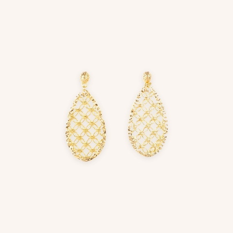 Brigitte golden steel earrings - Zag Bijoux