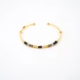 Zanzibar bracelet black gold - Gas bijoux