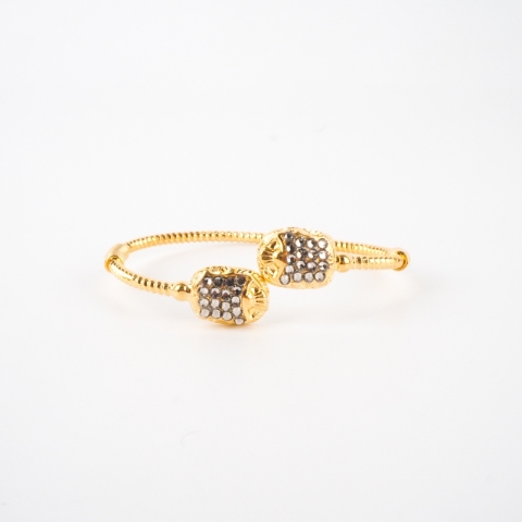 Duality bracelet large Scaramouche gold rhinestones - Gas...