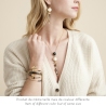 Bracelet Duality grand Scaramouche strass or - Gas bijoux