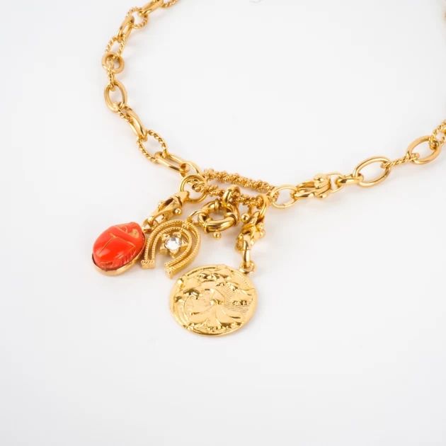 Constantine gold necklace -...