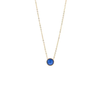 Mini collar redondo azul - Bohm Paris