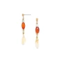 Citrine, agate and amazonite earrings - Nature bijoux