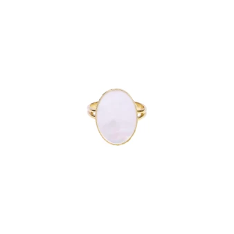 Cabochon ring in gold...