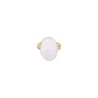 Cabochon ring in gold plated - By164 Paris
